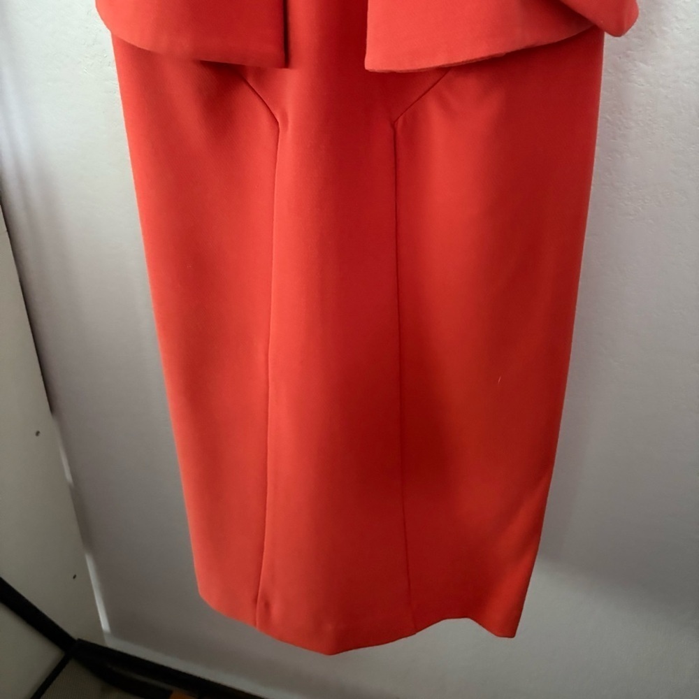 AQ AQ UK sz 8 Orange Pam MAXI SKIRT ALTERED AQ/AQ Peplum Origami - Picture 2 of 10